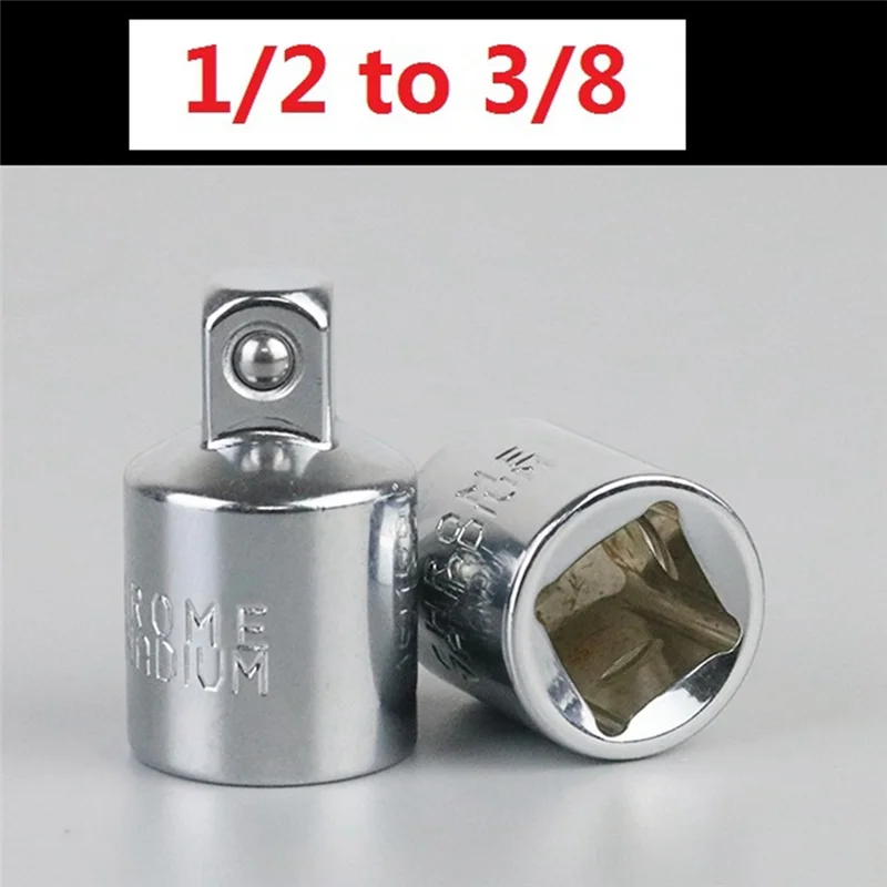 

A81M New 6Pc Socket Converter Adaptor Set Sleeve Adapter 1/2,3/8,1/4 Interchangeable Adapter Ratchet Wrench Attachment