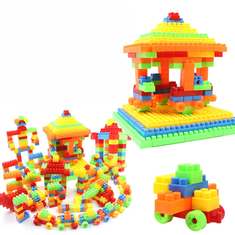 252pcs Building Blocks Set with Large Pieces for Creative Play and Learning for Kids and Toddlers' Development