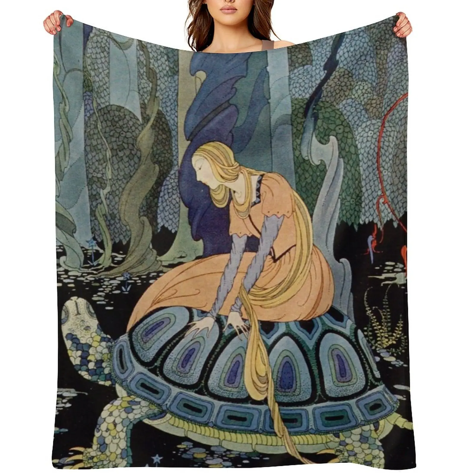 

Virginia Frances Sterrett - Passing through the forest Throw Blanket Soft Beds Luxury Designer Furry heavy to sleep Blankets