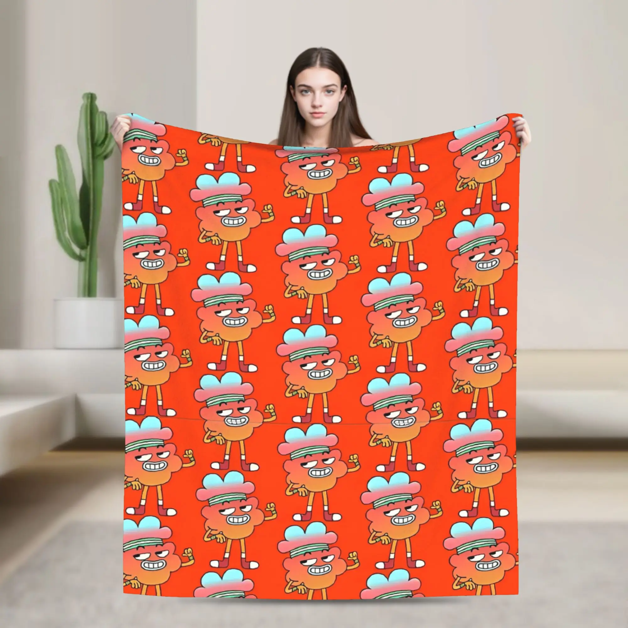 Gumballs Tobias Wilson Fleece Blanket Novelty Throw Blankets for Bed Sofa Couch 150*125cm Plush Thin Quilt,