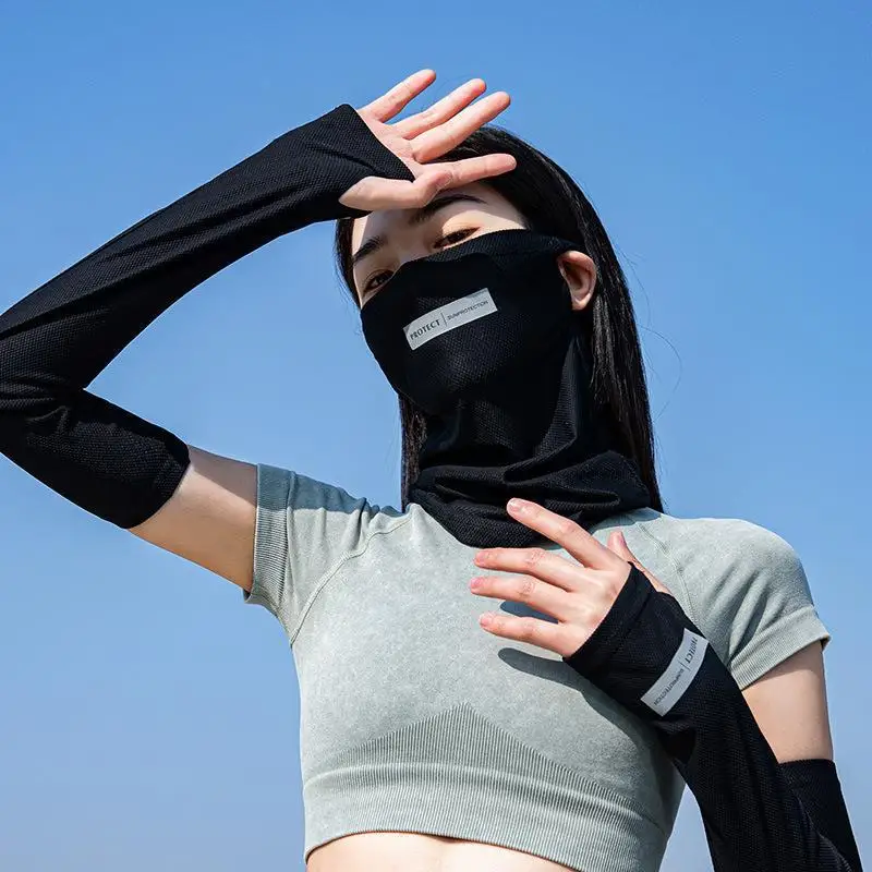 2024 New Ice Sleeve Mask Suit Fashion High Quality Viscose Fiber Oversleeve