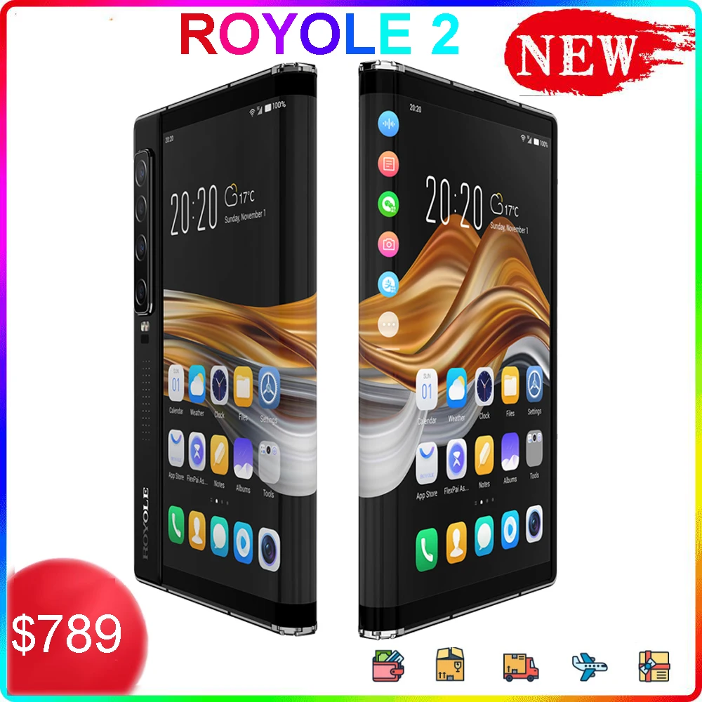 ROYOLE FlexPai2 8GB+256GB/12G+512G  Support English Foldable Screen Mobile Consumer Version With Google Play