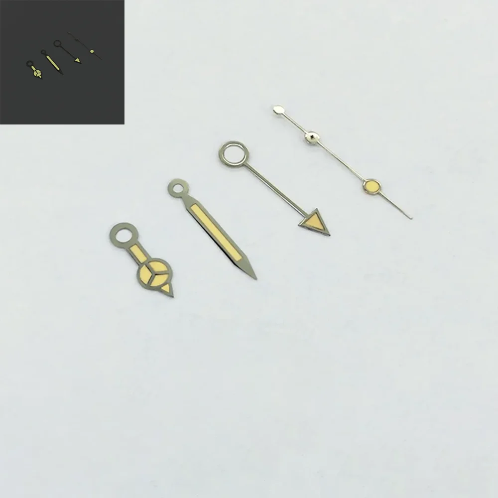 Accessori per orologi Ago GMT per ore, minuti e secondi adatto per movimento 3804 3 pin Un set con effetto luminoso