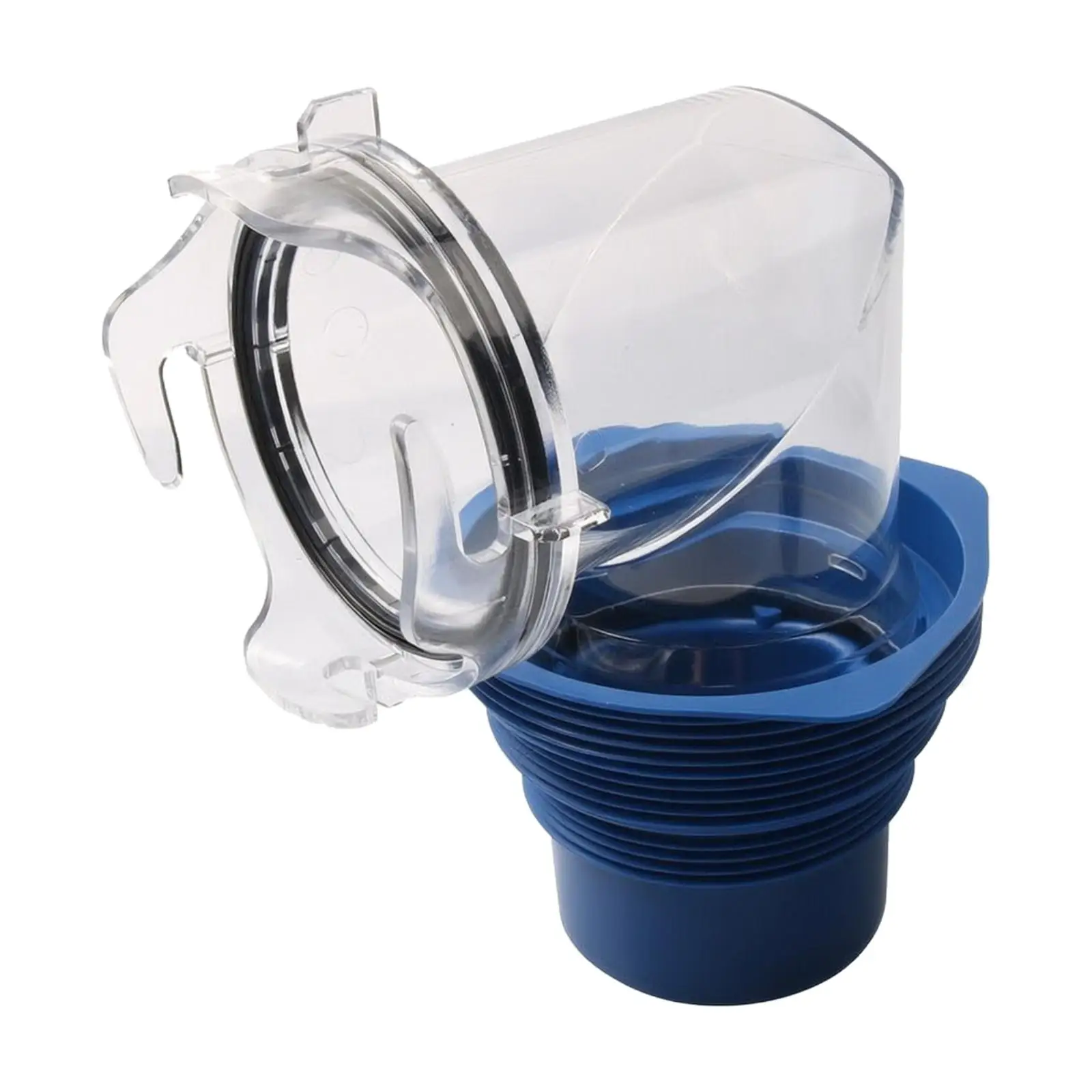 90 Degree Sewer Hose Adapter Connector for RV Camping Trailer Drainage System PE Material Blue Threaded Coupling with Visual