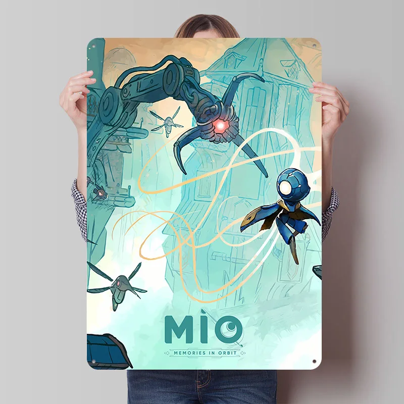 Mio Memories in Orbit Game Art Metal Poster Custom Wall Art Retro Vintage Tinplate Signs for Man Cave Decoration Bedroom House