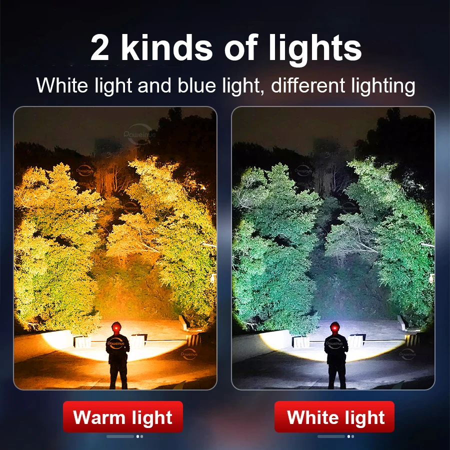 Powerful LED Motion Sensor Headlamp High Power Head Light Super Bright Waterproof Fishing Head Flashlights Long Range High Lumen