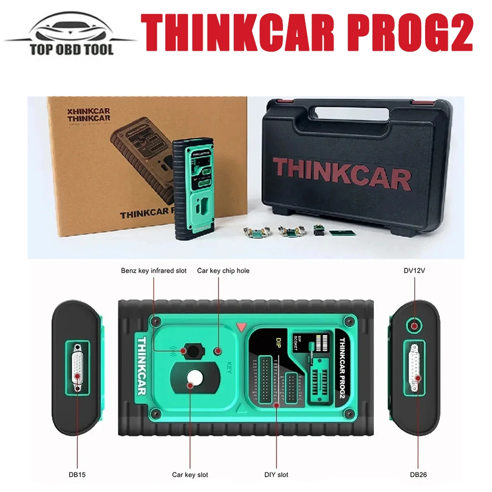 Original THINKCAR PROG2 PROG 2 Immobilizer Match Car Advanced Key Fob Programmer IMMO Tool Auto Key Anti-theft for EEPROM MCU