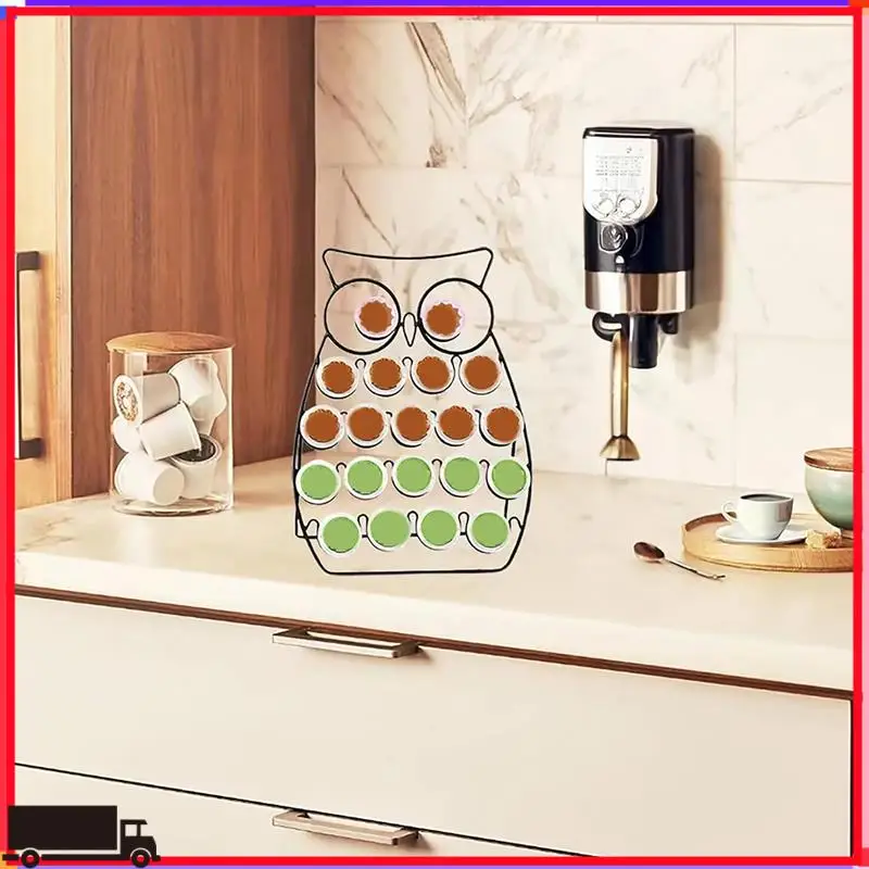 

Coffee Pod Holder Storage Organizer Stand Coffee Pod Storage Compatible For K Cups(20 Pods)