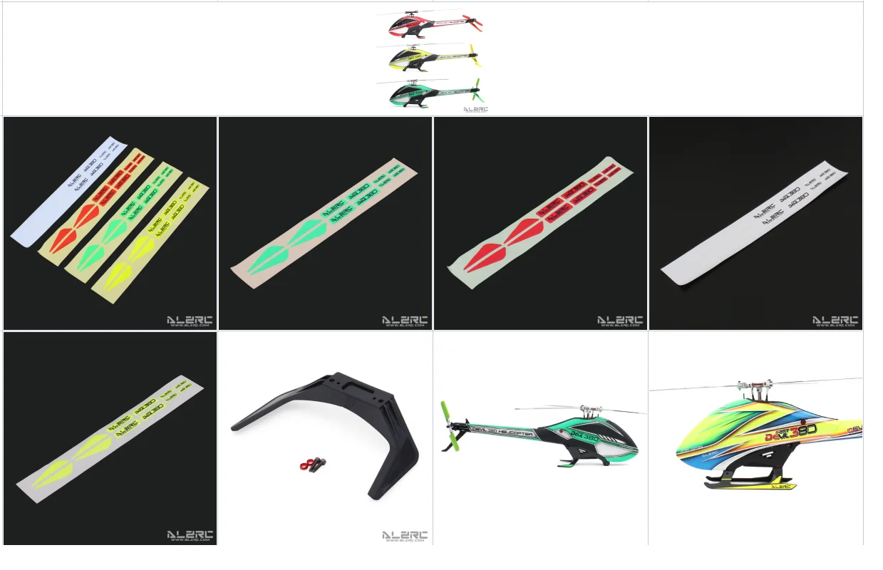 ALZRC - Devil 380 / 420 / R42 FAST Replacements Landing Skid Sticker DIY Devil 380 420 R42 FAST 3D Helicopter