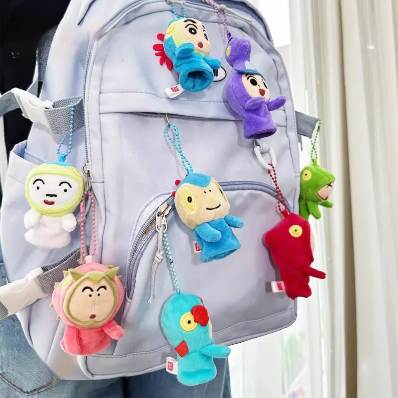 Crayonsehinchans-Juego de marionetas de dedo de peluche, juguetes de personajes de Anime bonitos para niños, juego interactivo para contar historias, regalo de muñecas de dibujos animados