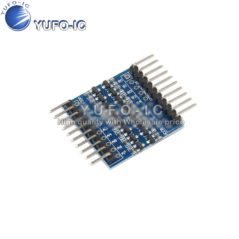 8 Channel 3.3V-5V 5V-3.3V IIC UART SPI TTL Bidirectional Level Conversion Module Bend PIN
