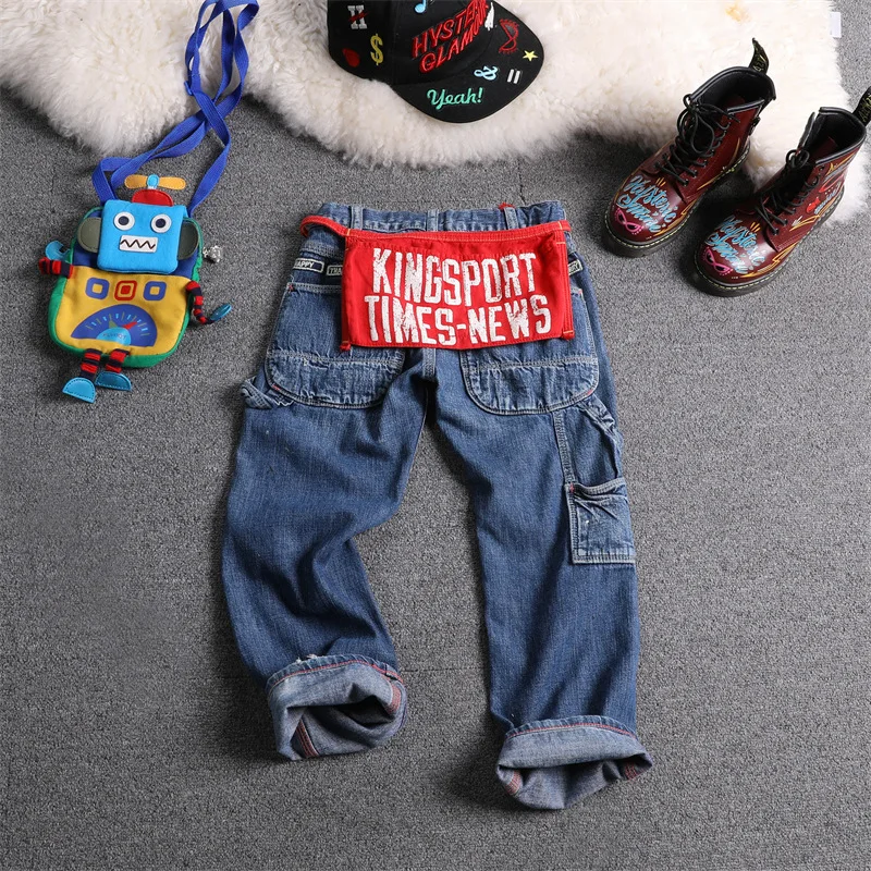 

2025 Autumn/Winter Trendy Kids' Clothing Cotton Denim Jeans