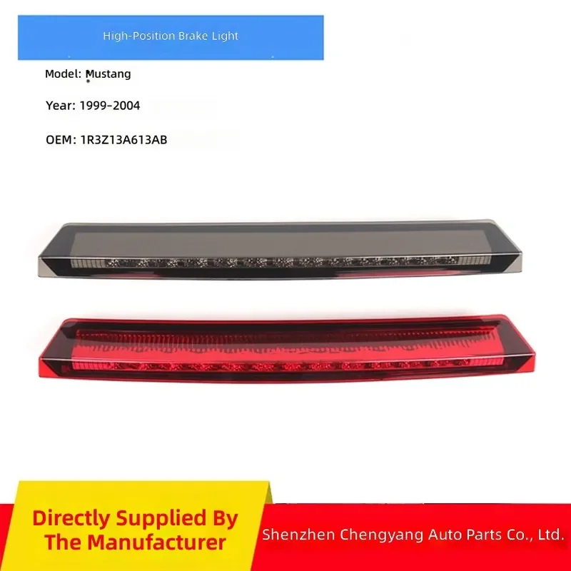 High Brake Light for 99-04 Ford Mustang 1R3Z13A613AB Brake Indicator Replacement Tail Light Assembly LED Third Brake Light