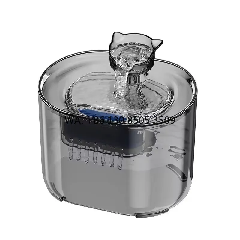 

Intelligent Automatic Water Dispenser Eco-Friendly Solid Pattern Cat Dog Water Fountain Silent Circulating Filtration