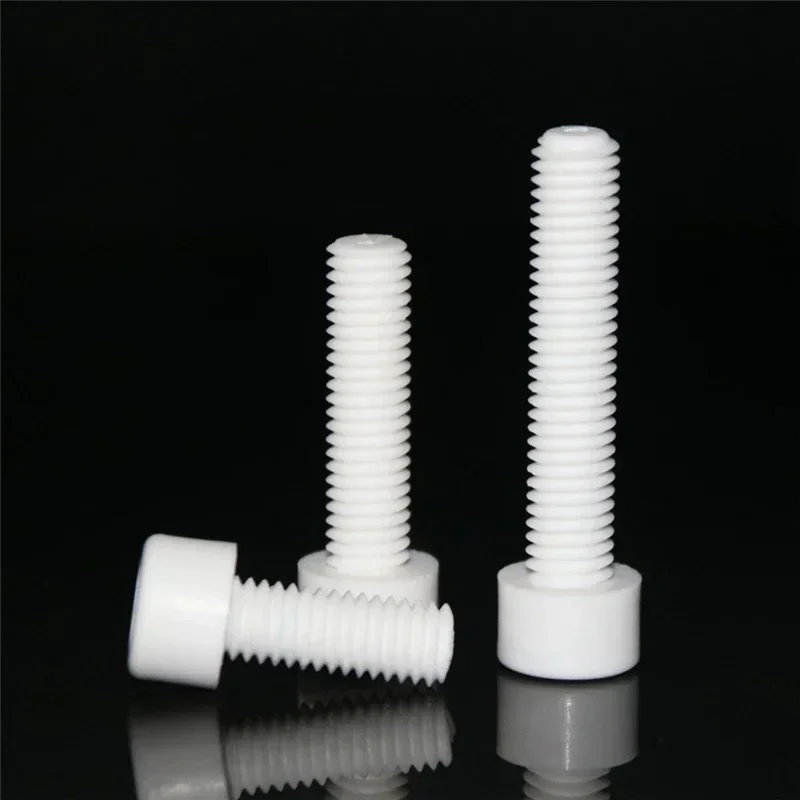 1pcs Zirconia Ceramic Hex Socket Allen Screw Corrosion Resistant Insulating Inner Hexagonal Bolt Nut M2 M2.5 M3 M4 M5 M6 M8