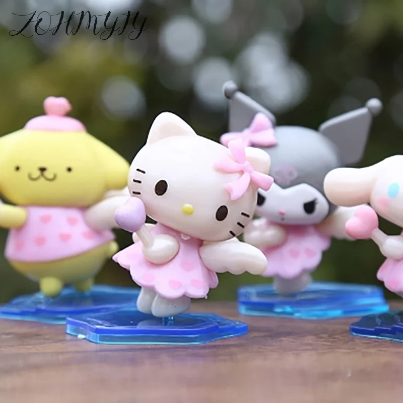 1 قطعة DIY الديكور عروسة كارتون سانريو لطيف ميلودي مرحبا كيتي كورومي سينامورول أنيمي الشكل اللعب هدايا عيد الميلاد للفتيات