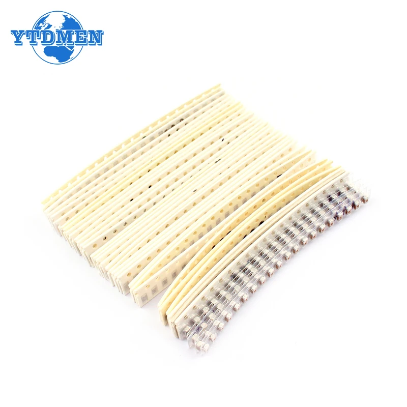 1206 SMD Ceramic Capacitor set 1pF-10uF 36Values *20pcs capacitors assortment kit 22PF 47PF 22NF capacitance sample package