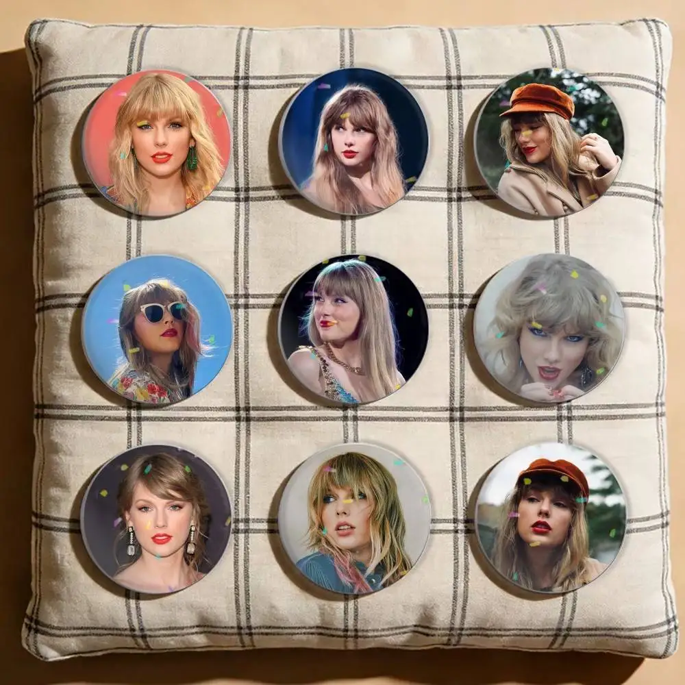 

T-Tay Swifties Laser Badge Creative Pins Brooch for Bag Clothes Hat Decor Gifts Fans Collect