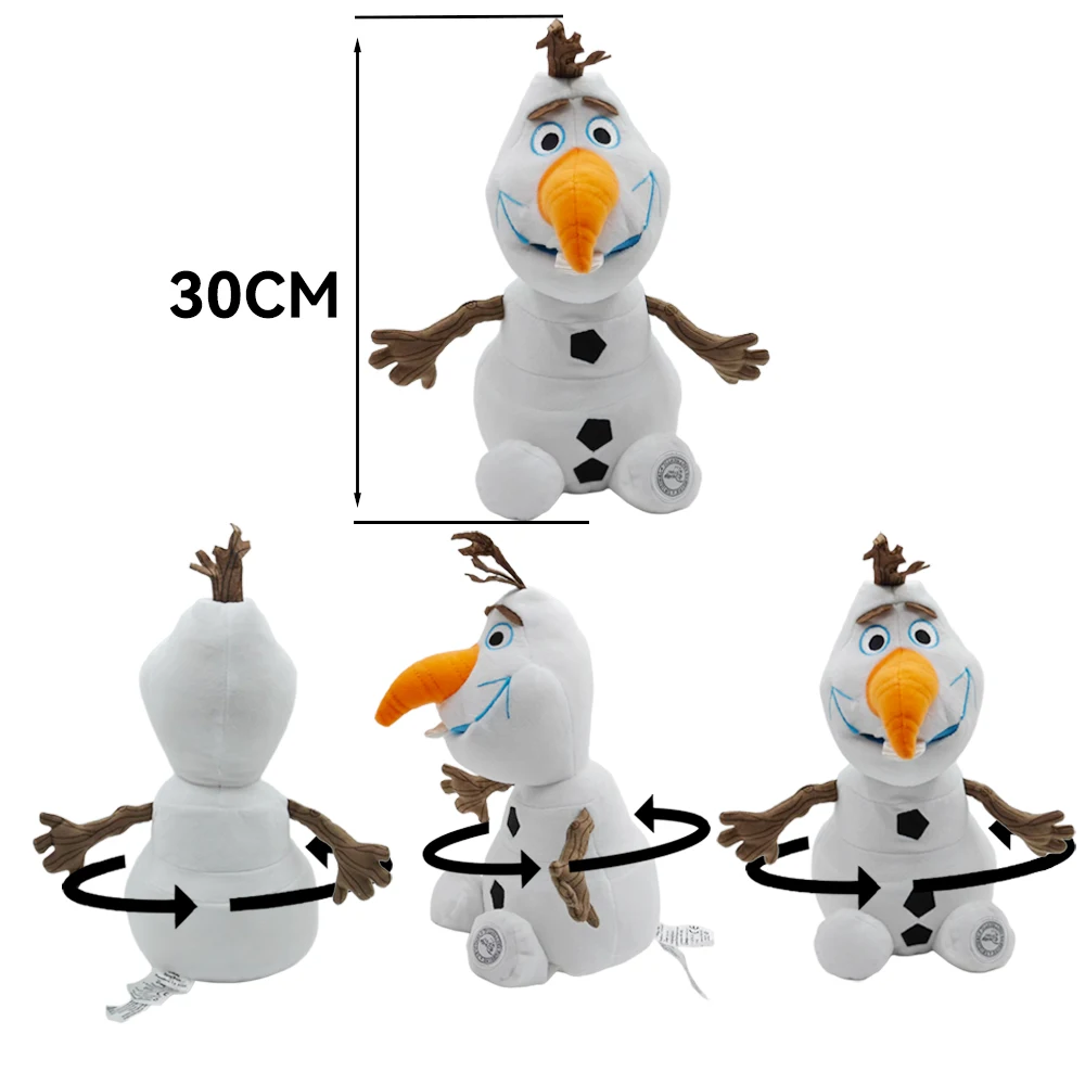 Disney 40cm Frozen Elsa Anna Princess Stuffed Plush Doll 30cm Olaf Toys Snowman Ice Sven Flareon Bruni Toy Christmas Gifts view 4