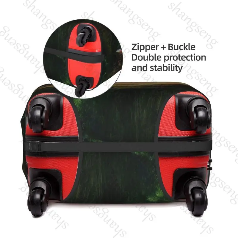 حقيبة حماية لحقيبة السفر على شكل حيوان نمر نمر أسد شرس، غطاء حقيبة، حماية مرنة، غطاء أمتعة قابل للغسل #2