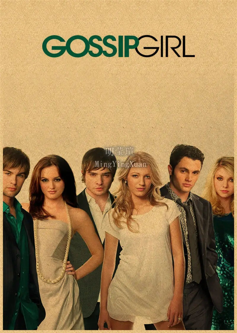 Classic Movie Gossip Girl Art Painting exquisite Poster Paper Print Home Bedroom Entrance Bar Cafe Art Painting Decoration gift