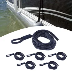 6pcs Boat Fender Lines Double Braided 6mm Thickness Bumper Fender Ropes Yacht Mooring Docking Ropes For Marine Speed Boat