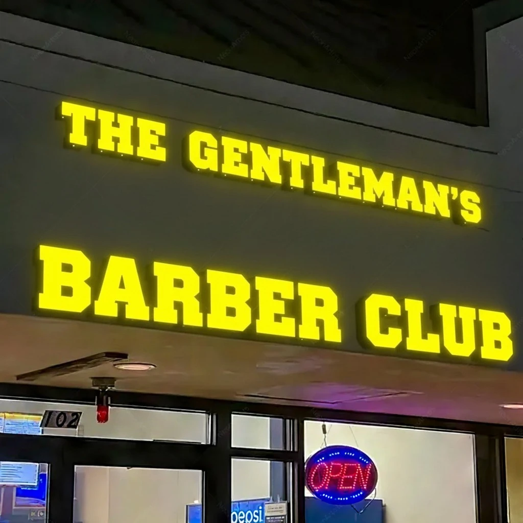 Custom Logo 3D Mirror Acrylic Sign - Illuminated Modern Chic Laser Cut Wall Mounted for Coffee Shop Reception New Business Gift