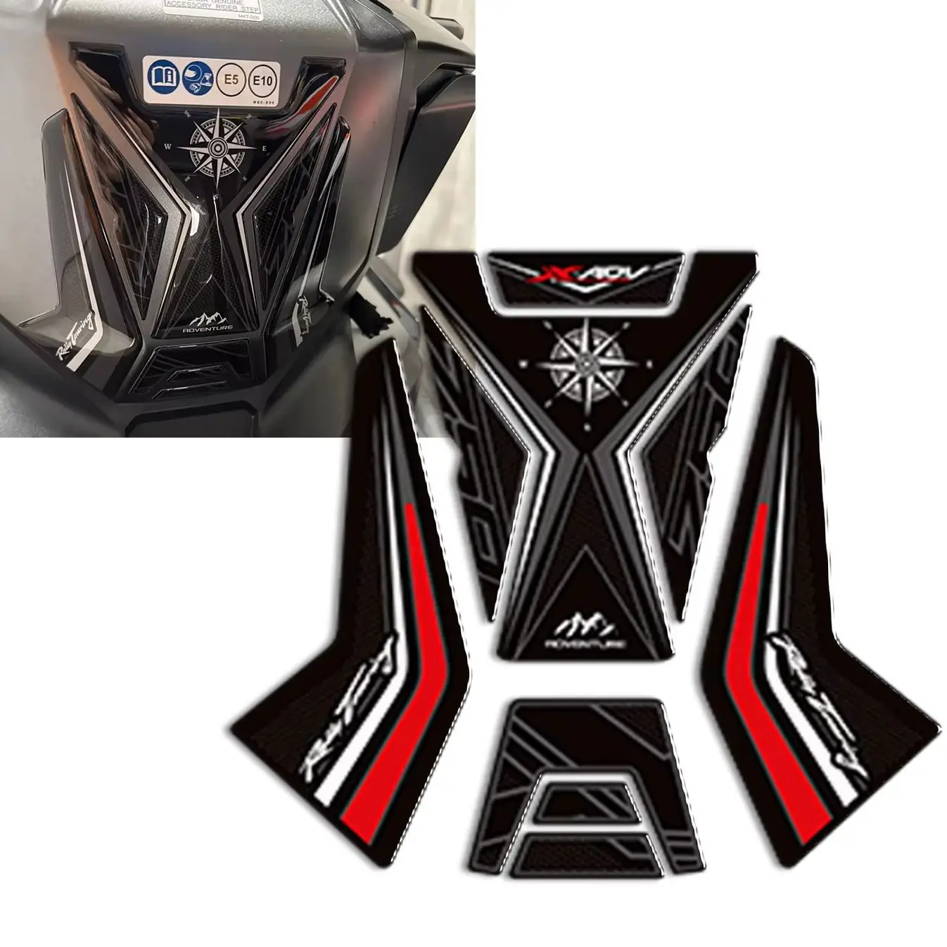 

XADV X ADV 750 Fit Honda 2021-2024 motorcycle Protective Tank Pad Wheel 3D Adhesive Stickers Decals Body Fender Shell Fairing