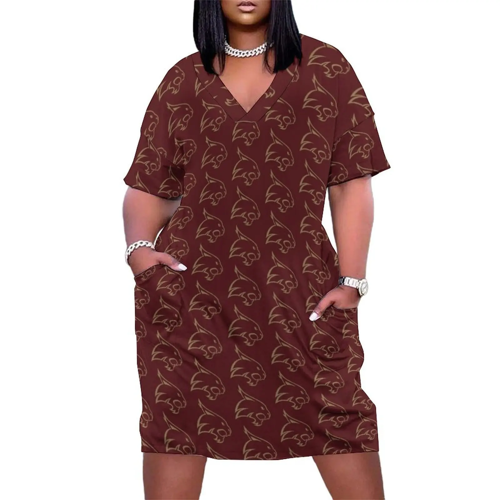 

Texas State Bobcats Loose Pocket Dress dresses for women 2025 Women's dress Summer dresses for women