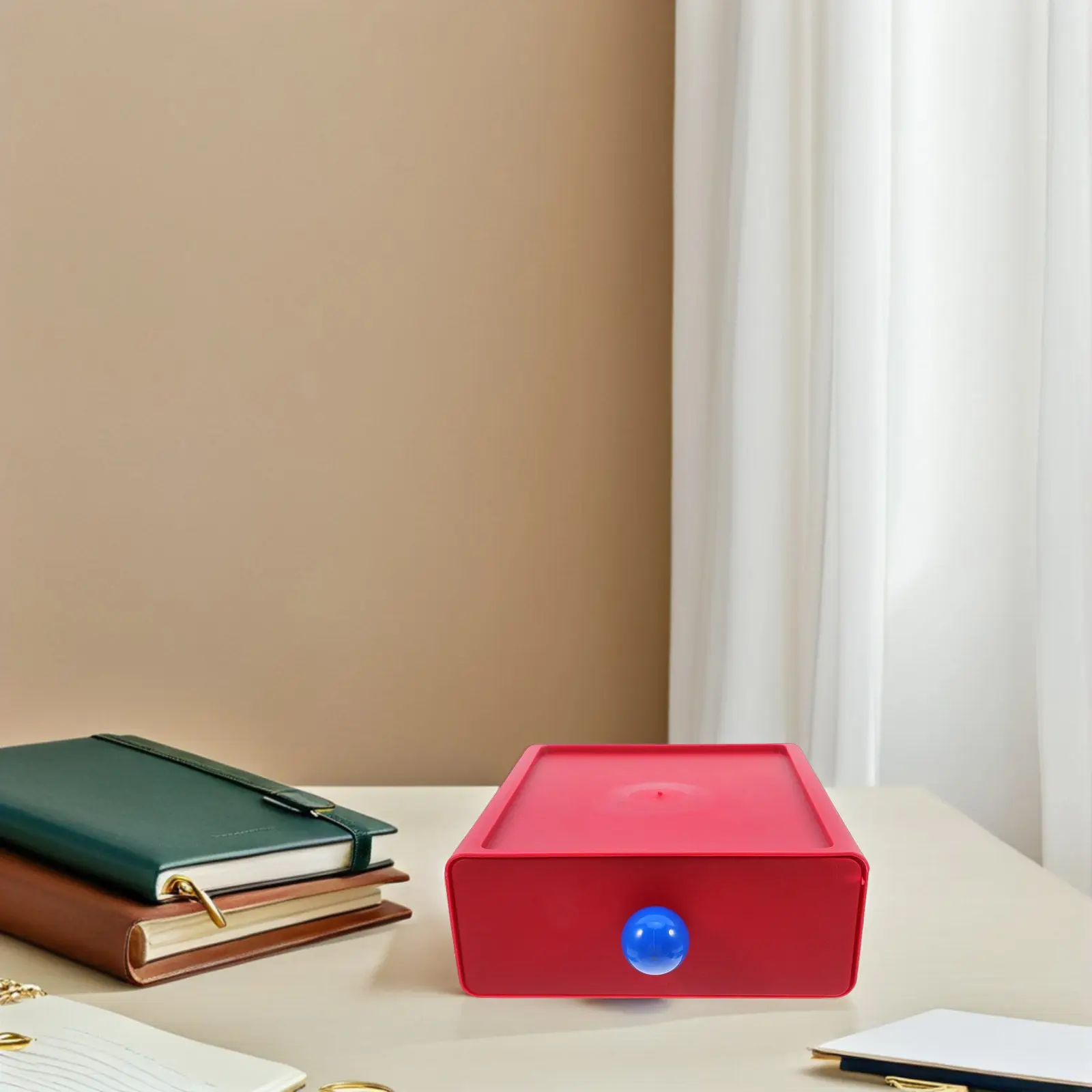 2Pcs Cute Storage Box for Desk Desktop Organizer Stationery Supplies Office Home School Art Craft Essentials Stackable Small