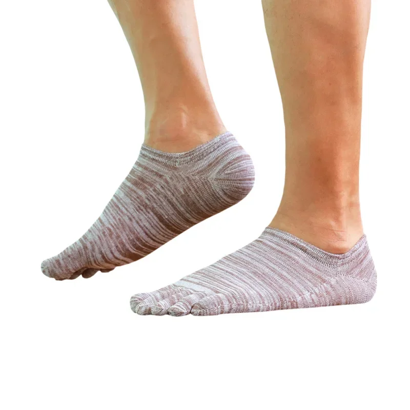 Men's Cotton Five-finger Socks Short Low Tube Boat Socks Cotton Summer Thin Semi-invisible Five Toe Socks Set