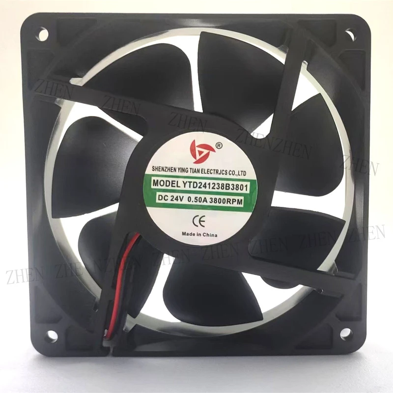 

S New for Yingtian YTD241238B0380 24V 0.50A 2-Wire cooling fan#QW