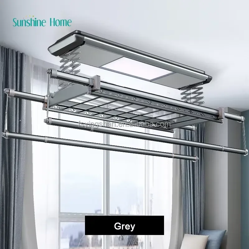 Welcomed CE 18w OEM Smart Clothes Dryer Retractable Automatic Clothes Line Electric Drying Rack Hanger Aluminum 0-1. 1.