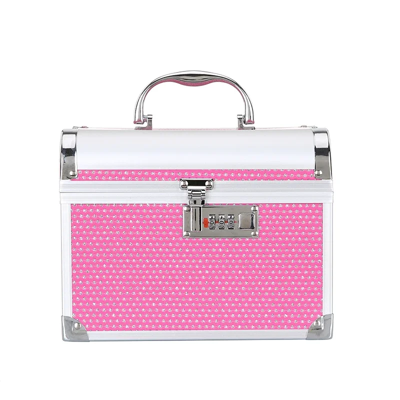 2024 New Fashion Professional Makeup Bag Women Cosmetic Case Female Korean Make Up Organizers Box Jewelry Box Storage Organizer