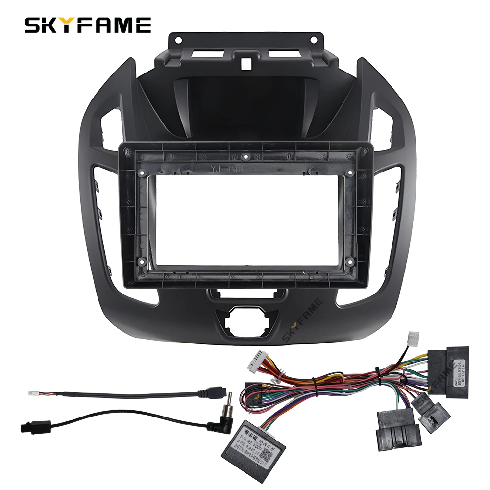 SKYFAME Car Frame Fascia Adapter Canbus Box Decoder Android Radio Dash Fitting Panel Kit For Ford Transit Tourneo Connect