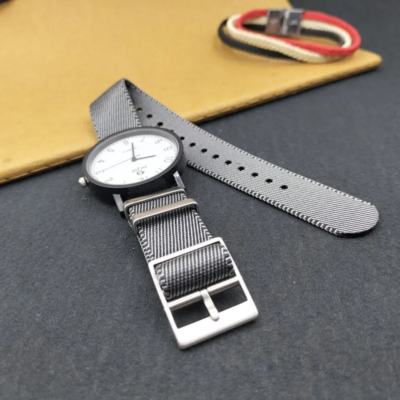 Single Layer Nylon Strap, Premium, 18.20.22 Impermeável Sports Watch Acessórios