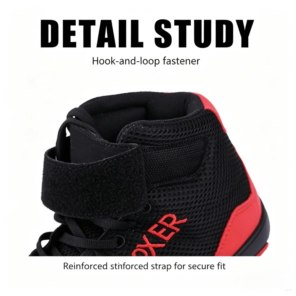 New Men Professional Boxing Shoes Lightweight Sneakers Adult Comfortable Wrestling Shoes Women Classic Anti Slip Boxing Boots