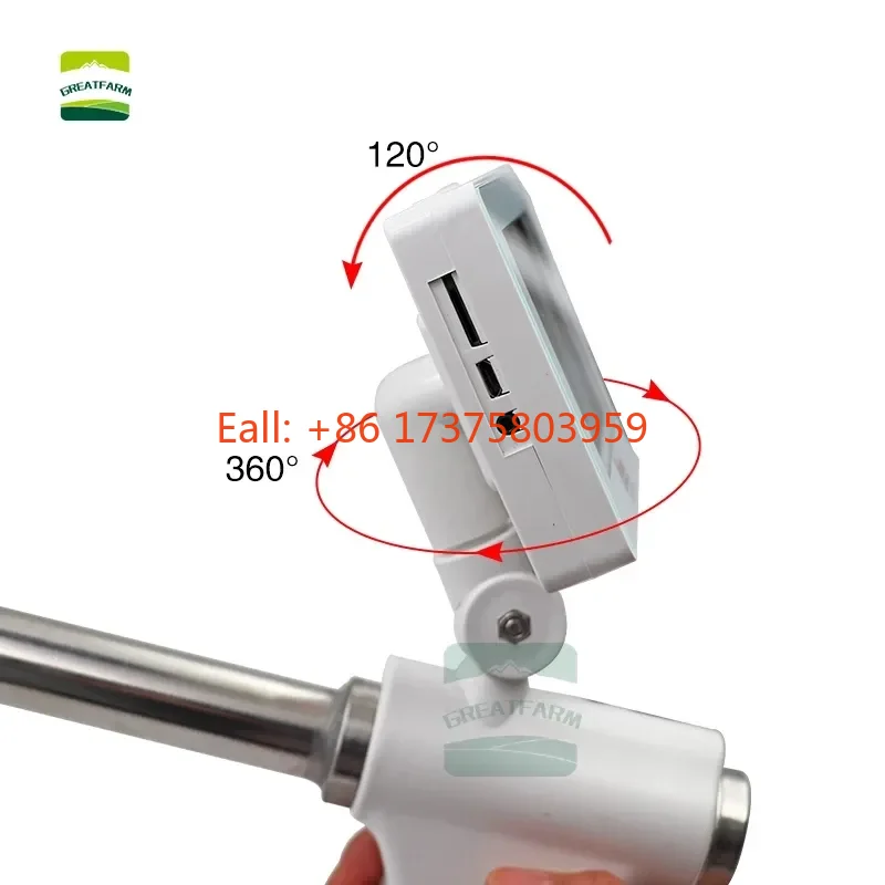 Portable Digital Veterinary  Artificial With Rotatable Screen Visible Insemination Basic Model for Cow Cattle
