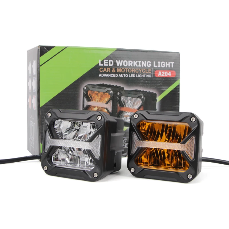 

Super Bright 3.2Inch Spotlight Daytime Running Light White Yellow Red Blue Work Light for Motorcycle Light SUV 12-80V DC