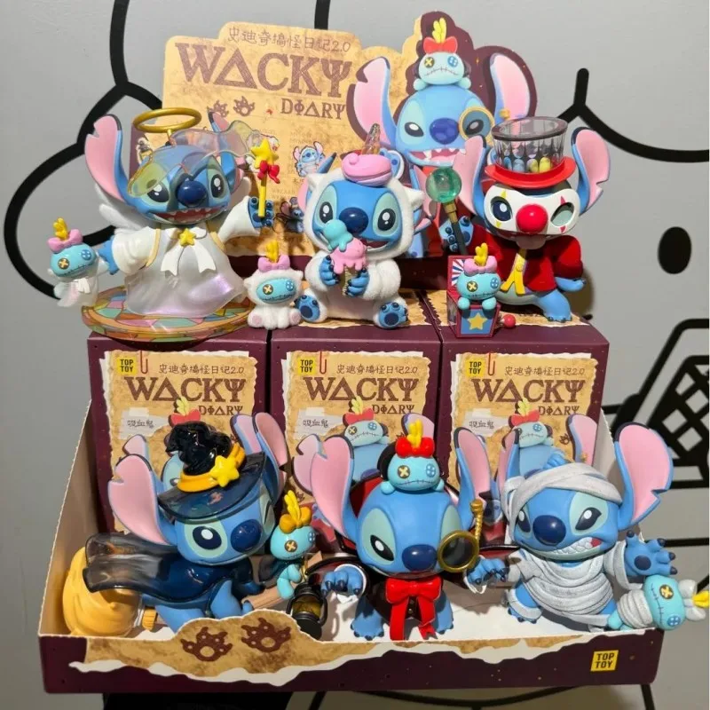 

Stitch Weird Diary 2.0 Series Blind Box Cute Stitch V2 Doll Action Figure Mystery Box Surprise Collectible Toy Birthday Gift