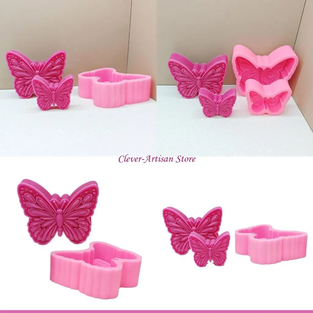 

E06B силиконовые формы для животных, формы для свечей-бабочек, формы для выпечки для изготовления свечей