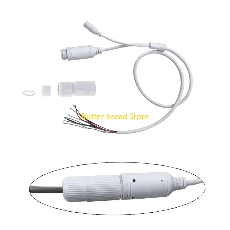 

W89C White Connector Cover RJ45 Waterproof Protect IP Camera Crystal for Head 10P