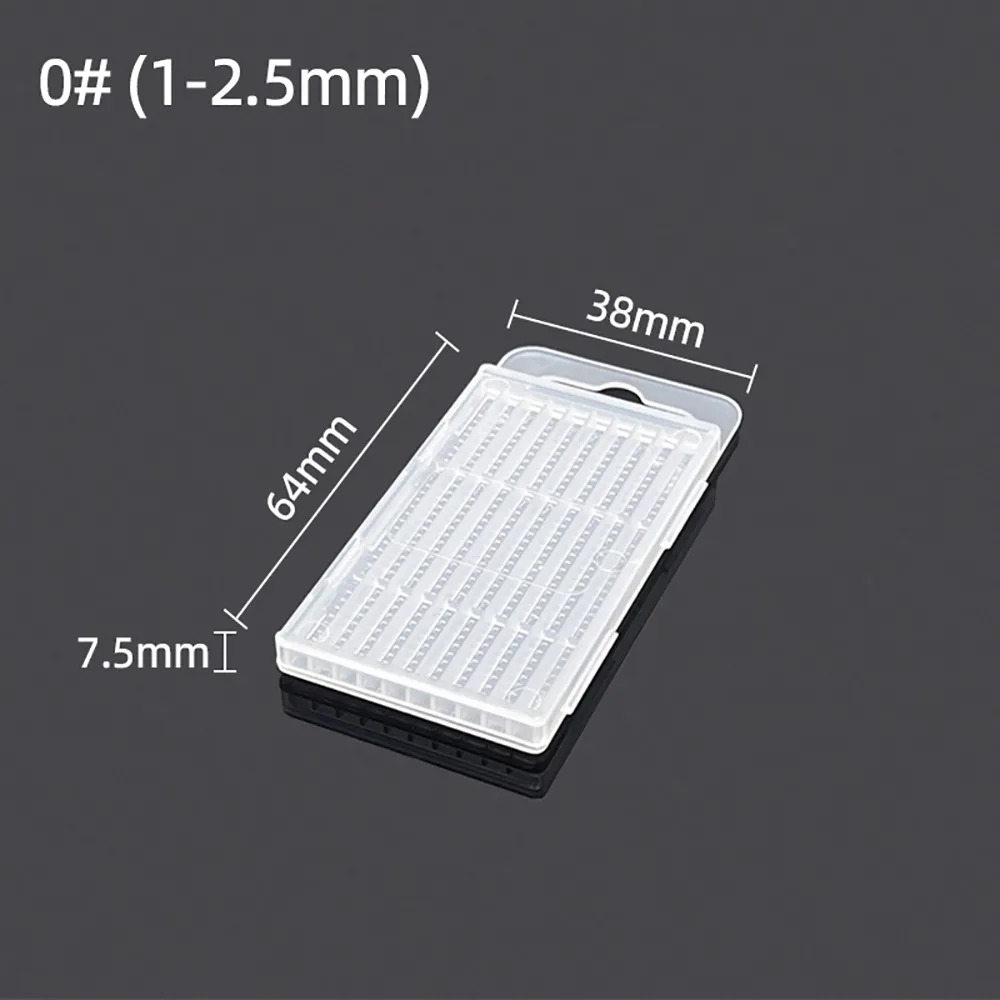 1Pcs Plastic Drill Bits Storage Box 5/10 Holes Clear Tool Parts Storage Case Multi-gauge Hardware Tool Box
