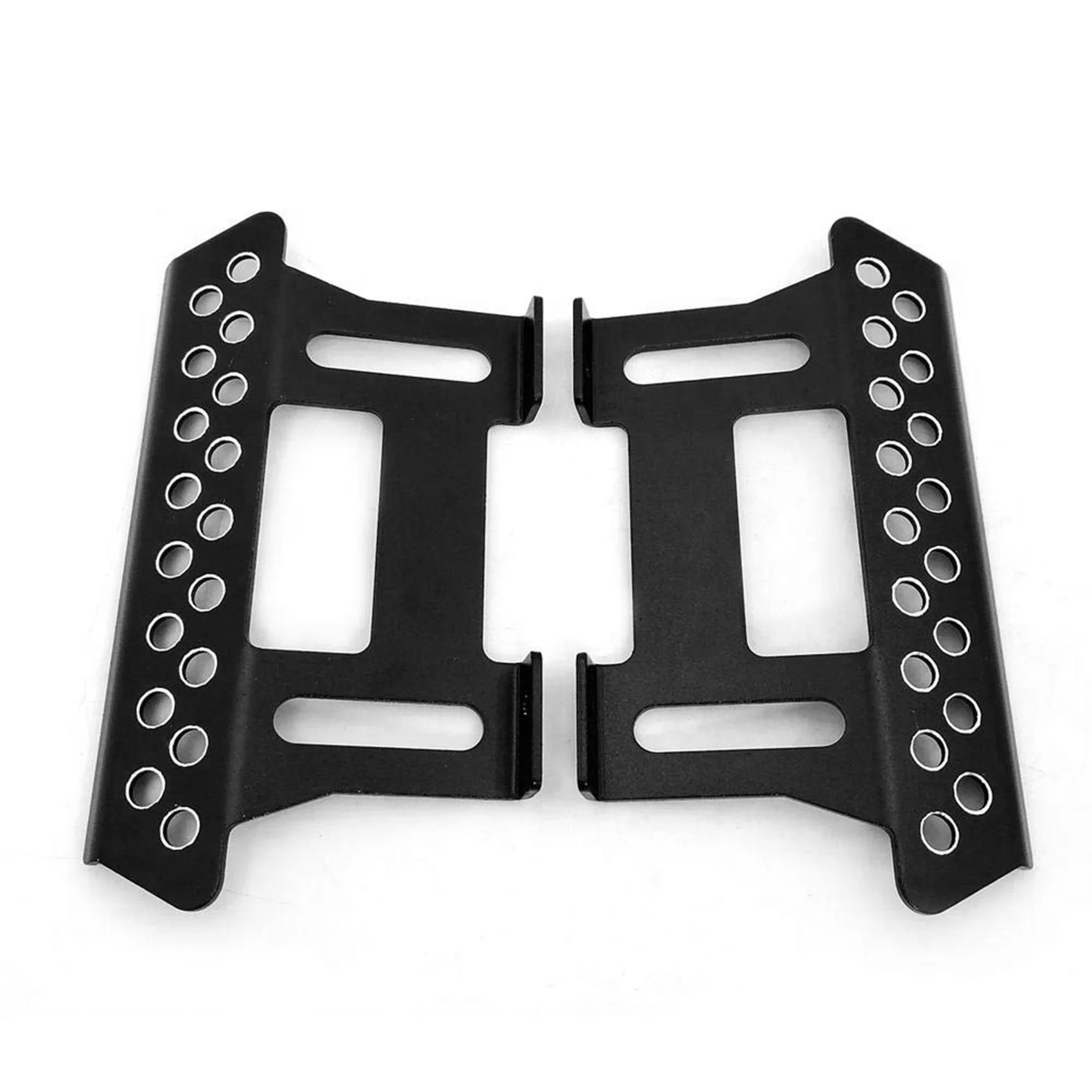 1 par de placas laterais de metal, pedais deslizantes para 1/10 rc crawler axial scx10 rc4wd tf2 rgt 86100, peças de atualização