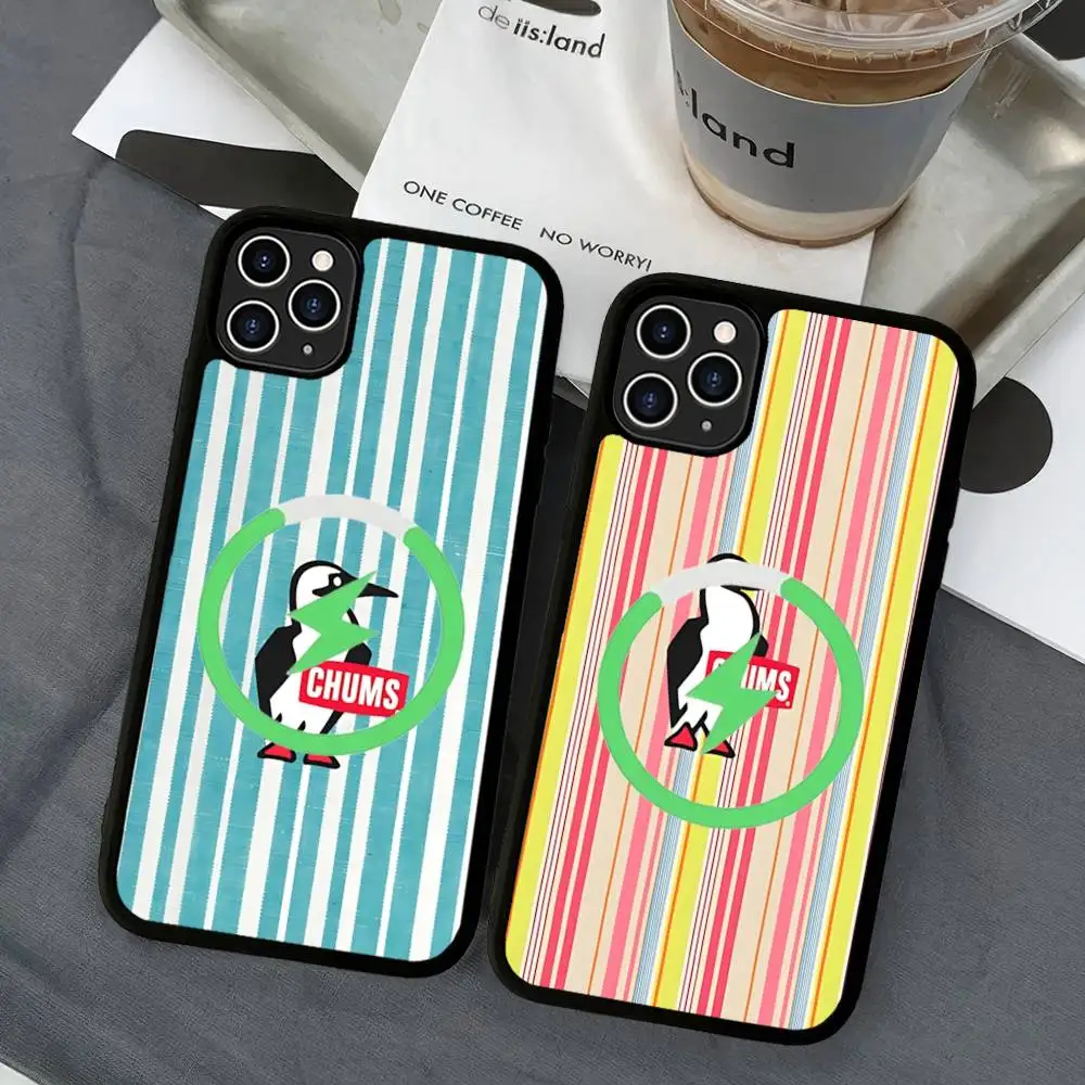 

Brand LOGO C-Chums Black For Magsafe Magnetic Phone Case For IPhone 16 15 17 Pro Max 11 12 13 14 Plus Cover