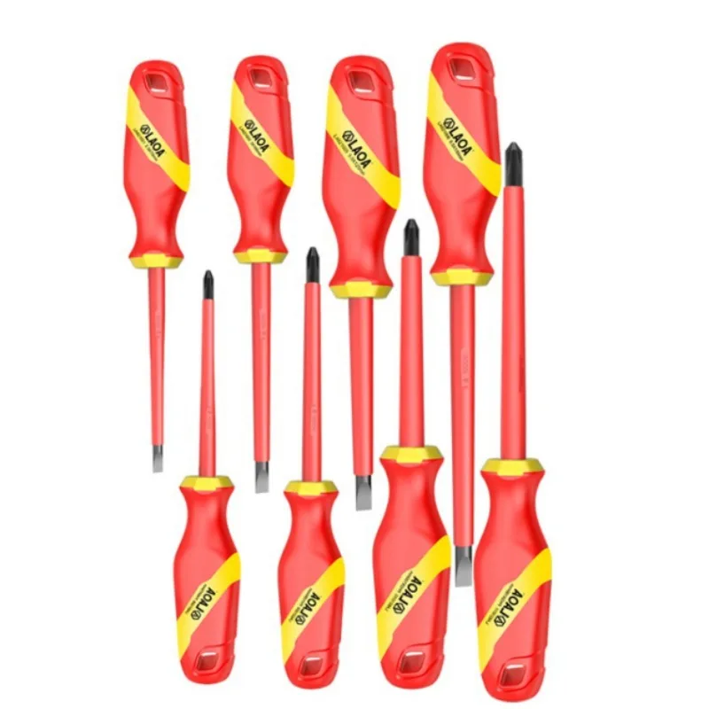 1pcs Insulated Screwdriver Home Circuit Tool Insulation Isolation Current Electrician Cross Flat Screwdriver