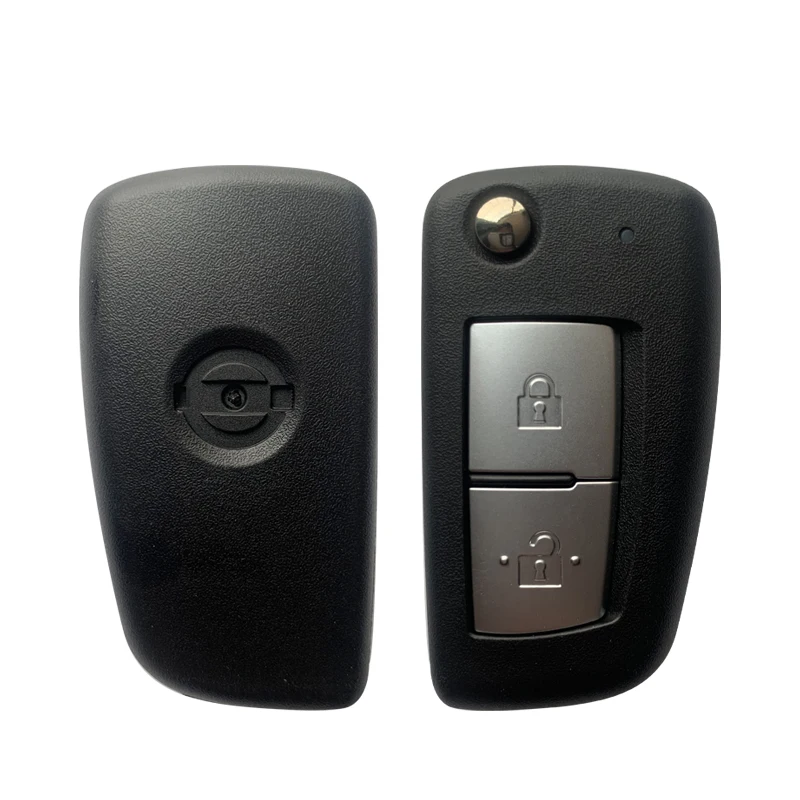 2 Button Aftermarket Flip Key For N-issan Spare Auto Key With 433MHZ ID46 PCF7961 FCCID TWB1U906