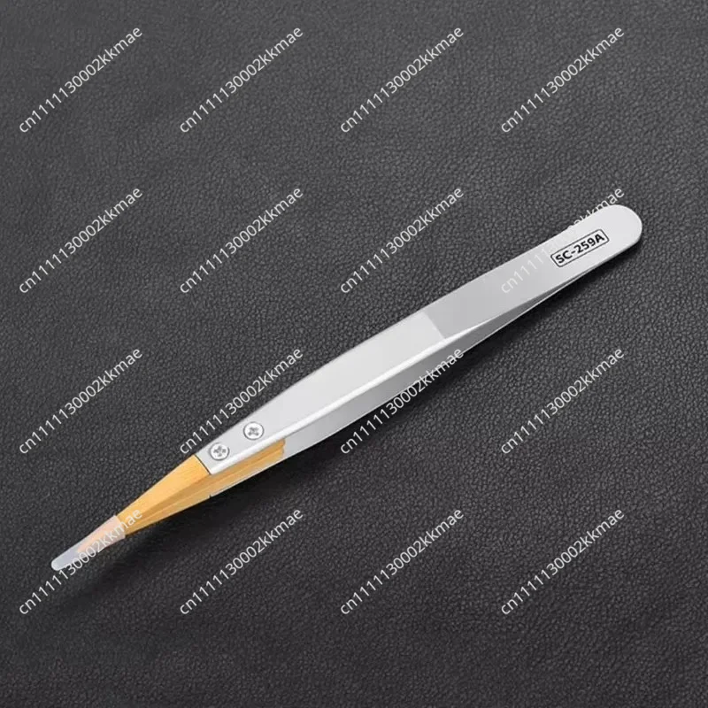 Boxwood tweezers, precision anti-magnetic tweezers, insulated, non-damaging parts, watch repair tools