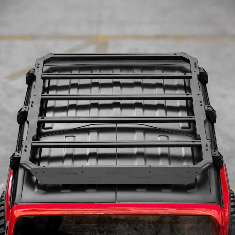 OMU Aluminum Black Roof Luggage Rack for  Wrangler JL Not for Sky One-Touch Softtop From Maiker
