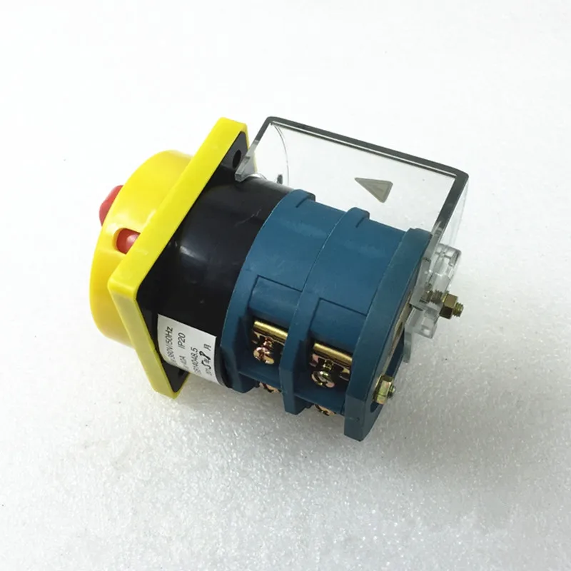 1pc Power Switch Combination Switch 40A 50Hz 8 Terminals Universal Change-over Switch 